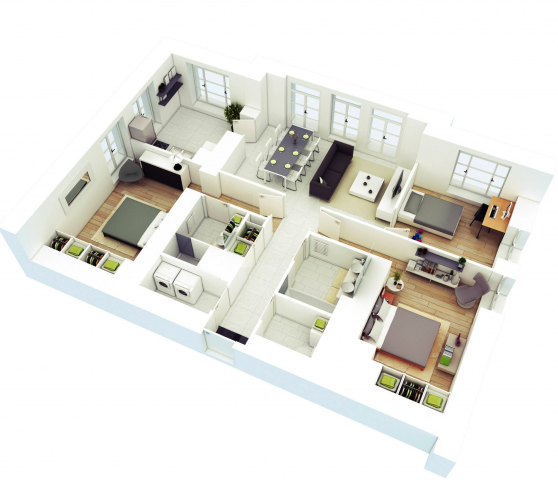 3 BHK Flats