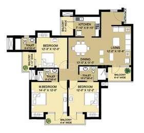 3  BHK - 1805 sqft