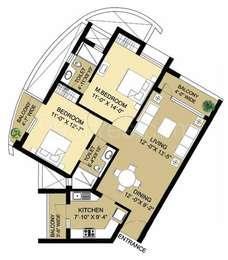 2  BHK - 1325 sqft