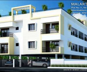 3 BHK  1236 Sqft Apartment for sale in  Malar Shamrock in Alandur